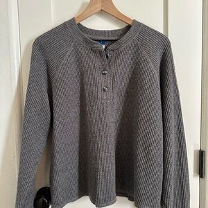 Old Navy Gray Ribbed Sweater